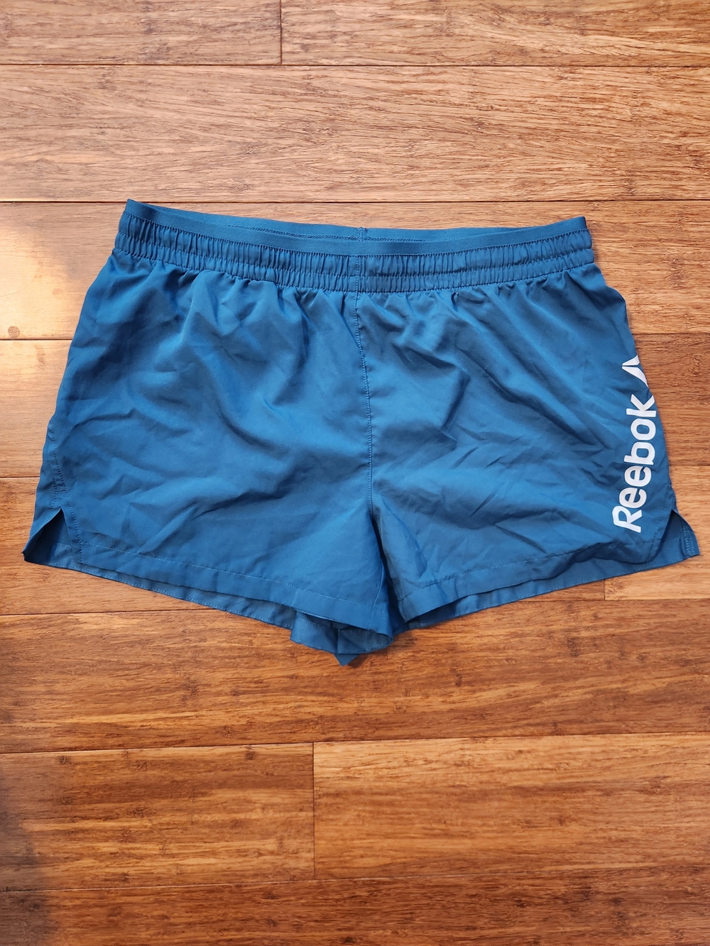 Reebok Women's Running Workout Track Blue 3" Inseam Athletic Shorts